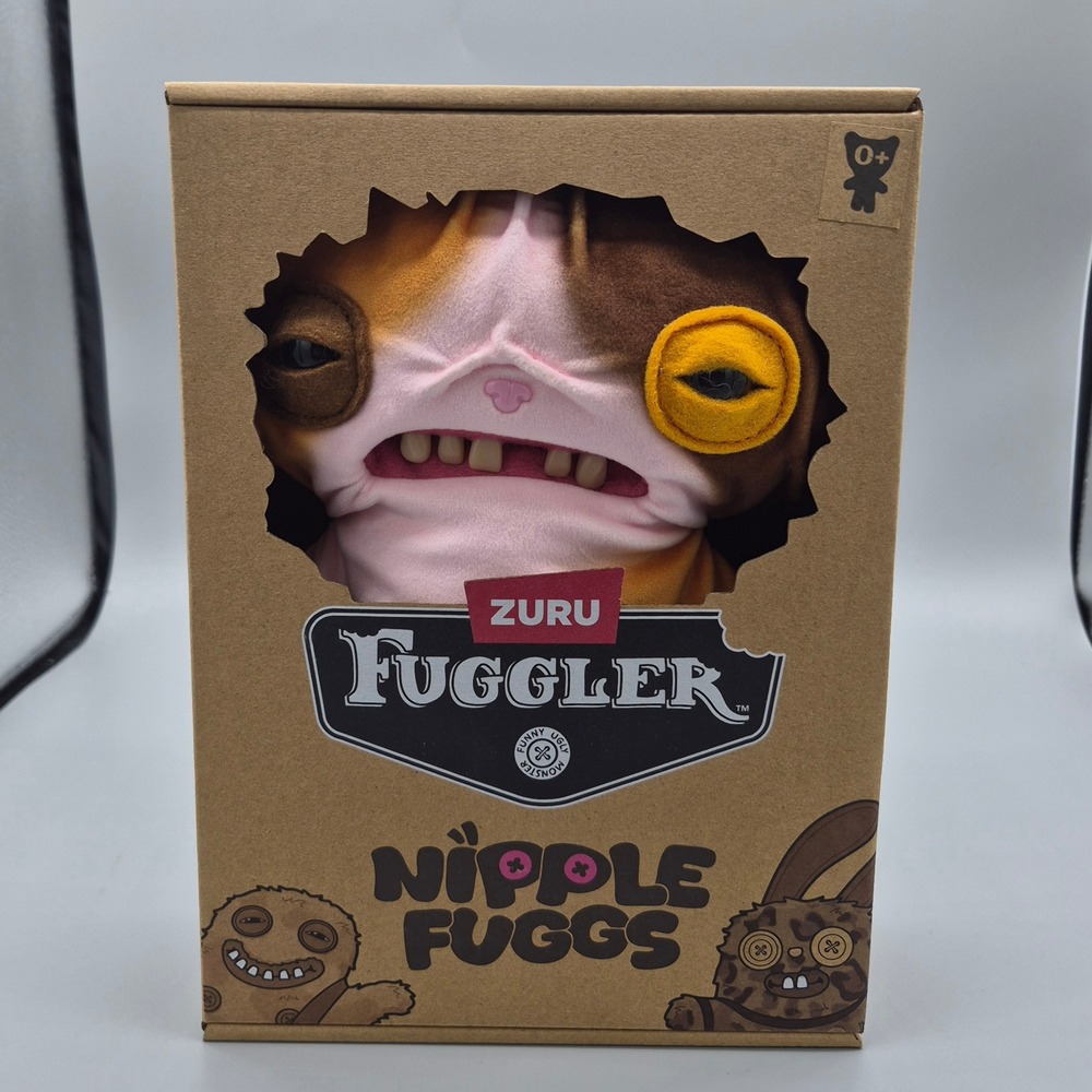 Zuru Fuggler Nipple Fuggs Wrinkle McStrinkles Plush Monster Brown Orange 15788A